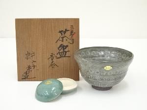 京焼　宗楽造　三島手茶碗・香合セット（共箱）